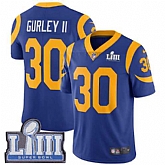 Nike Rams 30 Todd Gurley II Royal 2019 Super Bowl LIII Vapor Untouchable Limited Jersey,baseball caps,new era cap wholesale,wholesale hats